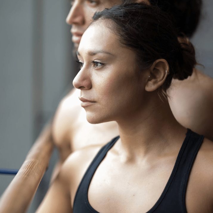 Fotografieopdracht in uitvoering tijdens workshop voor beginners, 2 dansers